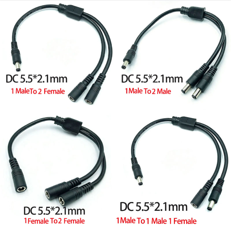 Led El Wire - 1 шт. Разветвитель питания DC 5.5мм*2.1мм
