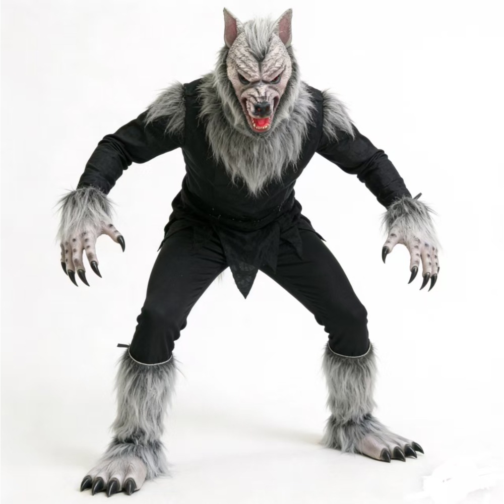 Cosplay Prop Kit - Костюм Волка-оборотня: Маска, Когти, Перчатки, Реквизит